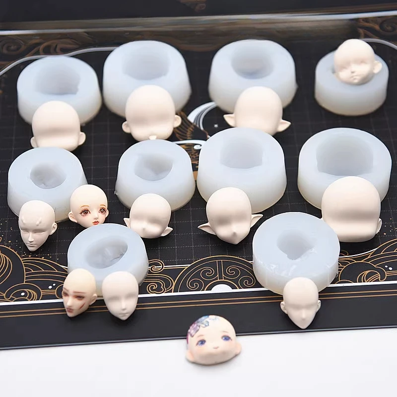 Diy Q - Ultra-light Clay Doll Silicone Face Mold