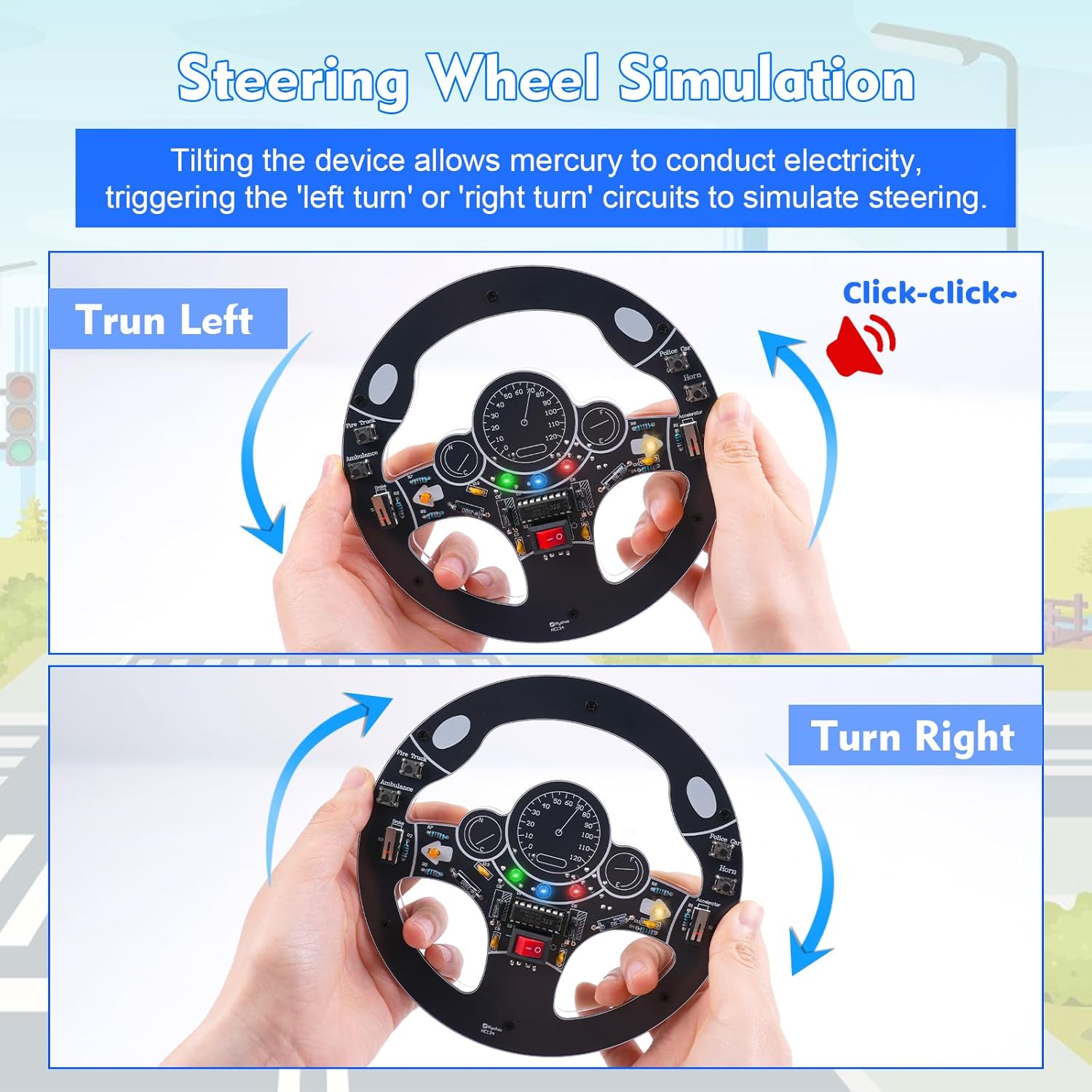 Car Steering Wheel DIY Solderi - Diy Electronics For Adults 评论和价格