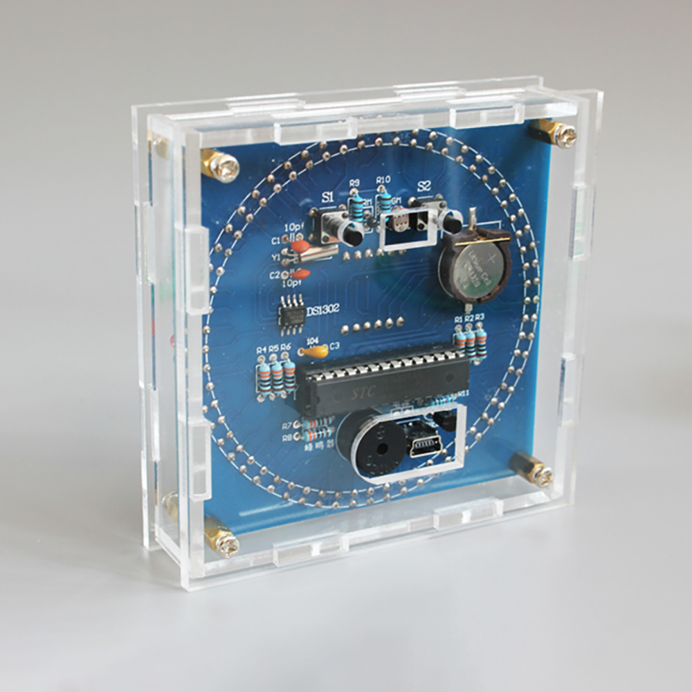 Rotating LED DIY Electronic Cl - Diy Electronics For Adults 评论和价格