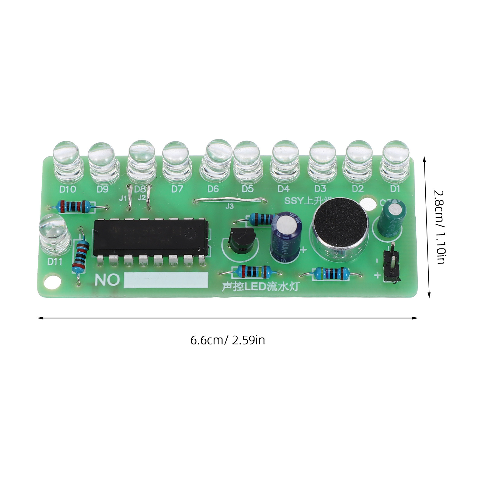 2Set Voice Control LED Flow Li - Diy With Electronics 评论和价格