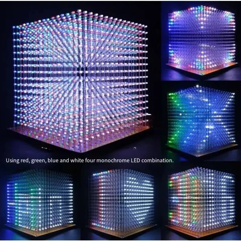 3 D16mini Light Cube Kit 16x16 - Diy With Electronics 评论和价格