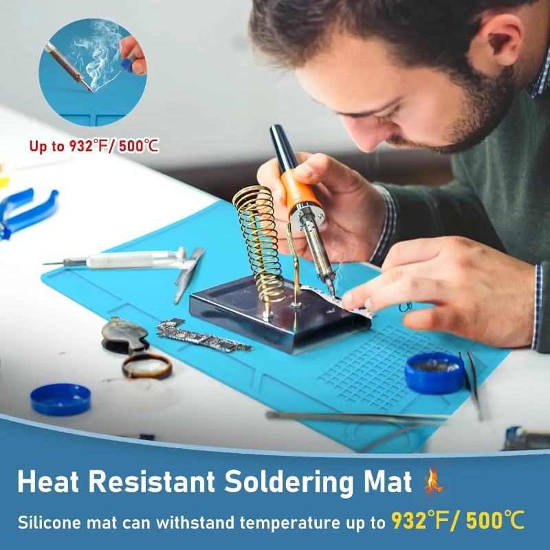 Silicone Repair Mat Heat Insul - Diy Soldering Station No Electronics 评论和价格