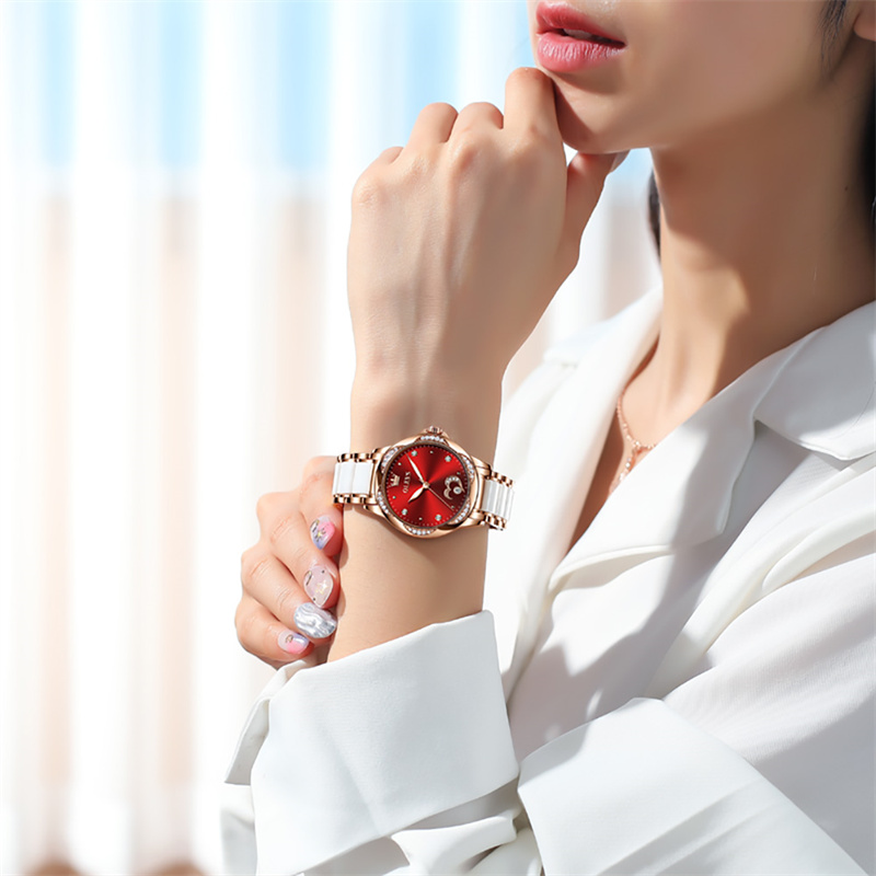 OLEVS Ladies Watch Woman Luxur - Push Button Tactile 评论和价格