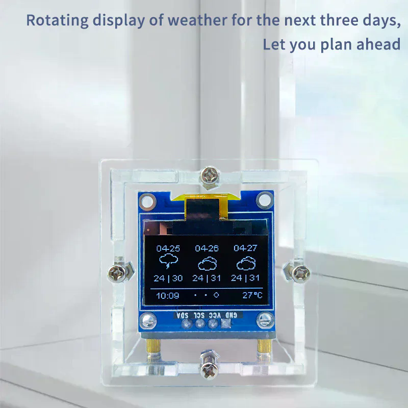 ESP8266 MINI Weather Clock WIF - Diy Soldering Station No Electronics 评论和价格