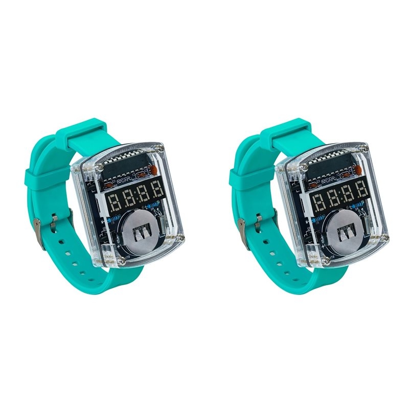 2X DIY Watch LED Watch Electro - Diy Electronics Watch 评论和价格