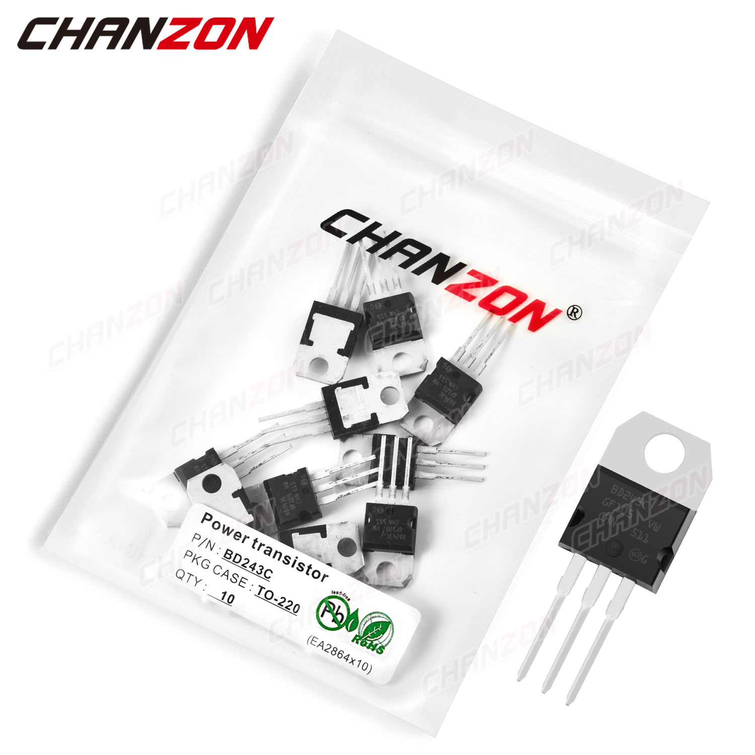 10Pcs BD243C TO-220 BD243 Powe - Diy Electronics For Sale 评论和价格