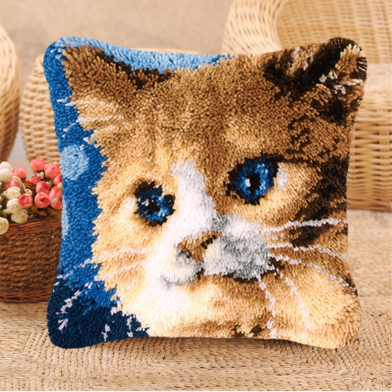 Cat Series Latch Hook Kit Mats - Diy Electronics Watch 评论和价格
